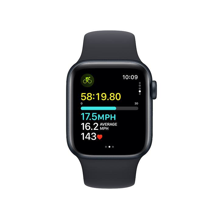 Apple Watch SE (GPS) 40mm Midnight Aluminum Case with Midnight Sport Band - S/M - Midnight_2