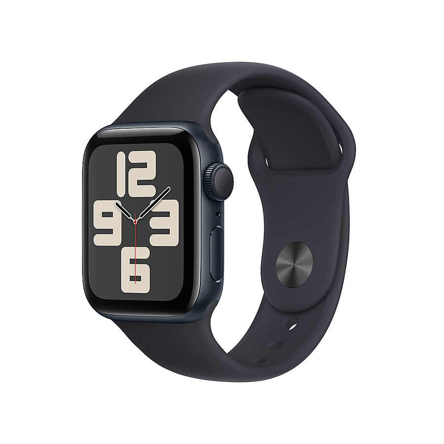 Apple Watch SE (GPS) 40mm Midnight Aluminum Case with Midnight Sport Band - M/L - Midnight_0