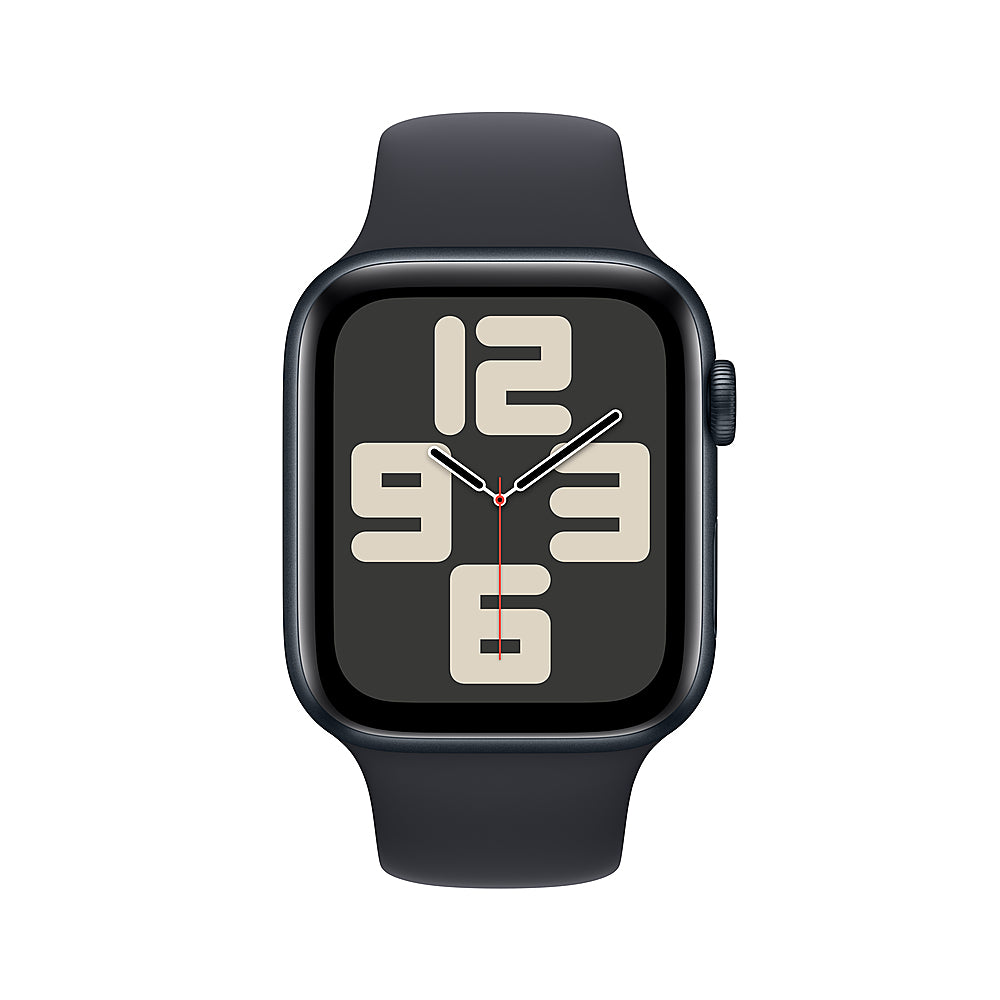 Apple Watch SE (GPS) 44mm Midnight Aluminum Case with Midnight Sport Band - S/M - Midnight_1