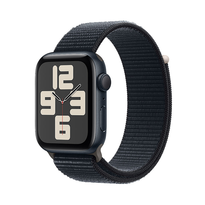 Apple Watch SE (GPS) 44mm Midnight Aluminum Case with Midnight Sport Loop - Midnight_0
