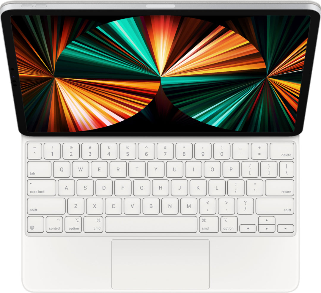 Apple - Magic Keyboard for 12.9-inch iPad Pro (3rd, 4th, or 5th Generation) - White_0