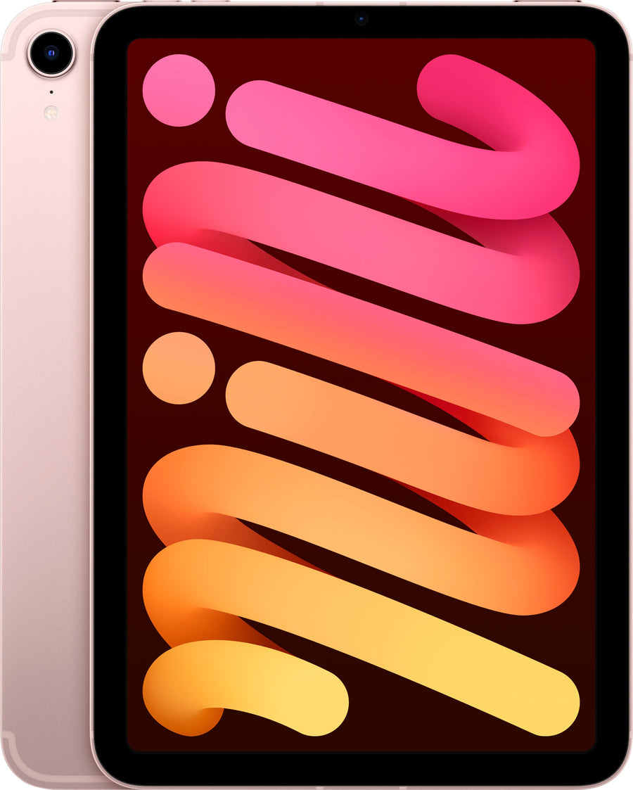 Apple - iPad mini (Latest Model) with Wi-Fi + Cellular - 64GB - Pink (Unlocked)_0