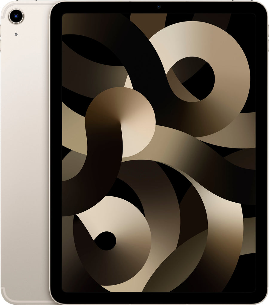 Apple - 10.9-Inch iPad Air - Latest Model - (5th Generation) with Wi-Fi + Cellular - 64GB - Starlight (Unlocked)_0