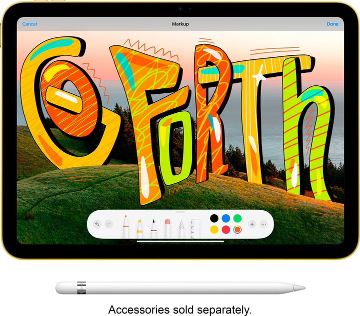 Apple - 10.9-Inch iPad (Latest Model) with Wi-Fi + Cellular - 64GB - Yellow (Verizon)_5