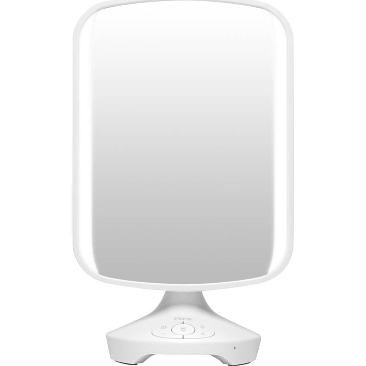 iHome - 7" x 9" LED Vanity Mirror with Built-in Bluetooth Speaker - White_4