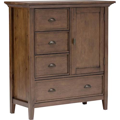 Simpli Home - Redmond SOLID WOOD 39 inch Wide Transitional Medium Storage Cabinet in - Rustic Natural Aged Brown_1
