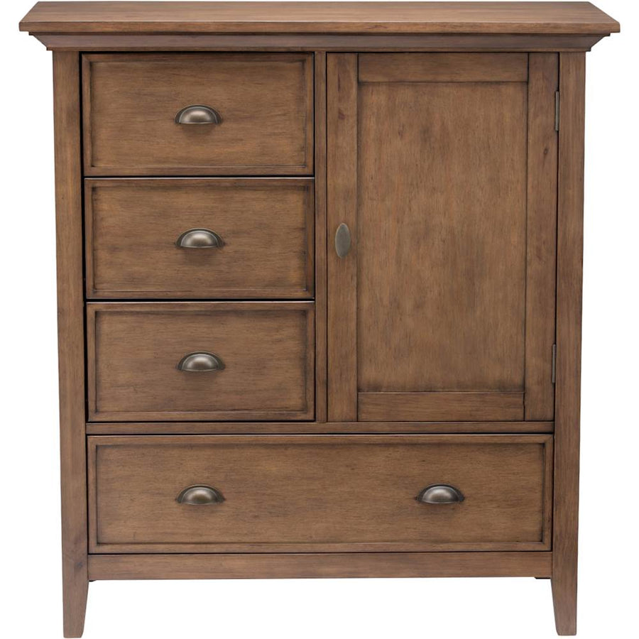 Simpli Home - Redmond SOLID WOOD 39 inch Wide Transitional Medium Storage Cabinet in - Rustic Natural Aged Brown_0