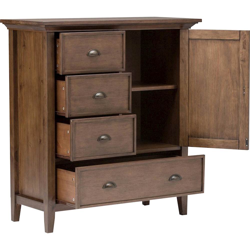 Simpli Home - Redmond SOLID WOOD 39 inch Wide Transitional Medium Storage Cabinet in - Rustic Natural Aged Brown_6