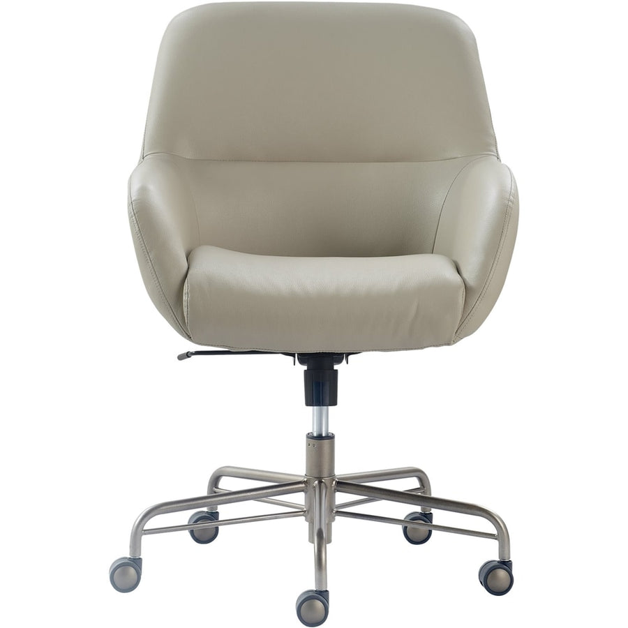 Finch - Forester Modern Bonded Leather Executive Chair - Silver/Cream_0