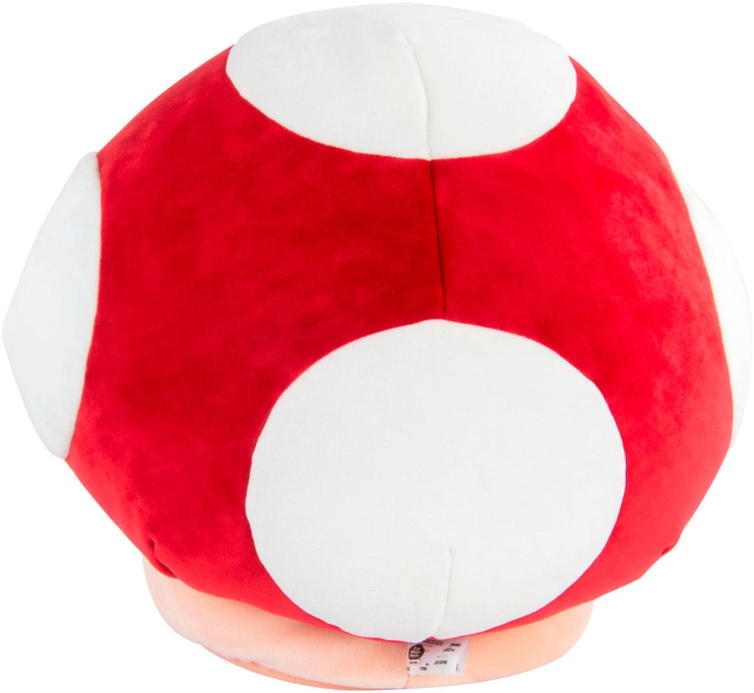 TOMY - Club Mocchi Mocchi - 15-inch Mario Kart Red Mushroom Mega Plush - Red/White/Black_2
