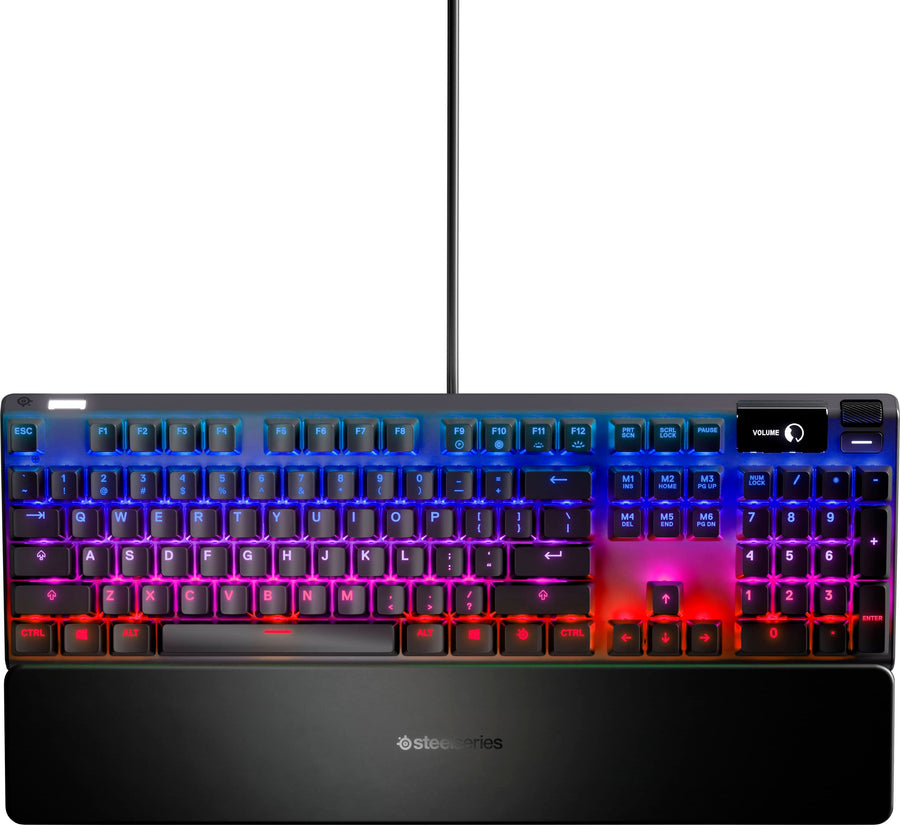 SteelSeries - Apex Pro Full Size Wired Mechanical OmniPoint Adjustable Actuation Switch Gaming Keyboard with RGB Backlighting - Black_0