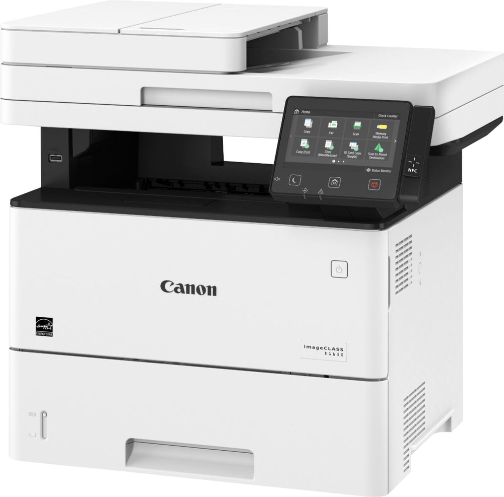 Canon - imageCLASS D1650 Wireless Black-and-White All-In-One Laser Printer - White_1