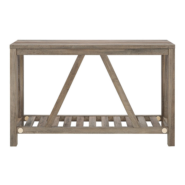 Walker Edison - Modern Farmhouse Entryway Table - Gray Wash_6