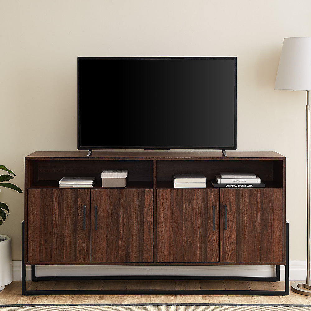 Walker Edison - TV Cabinet for Most TVs Up to 65" - Dark Walnut_2