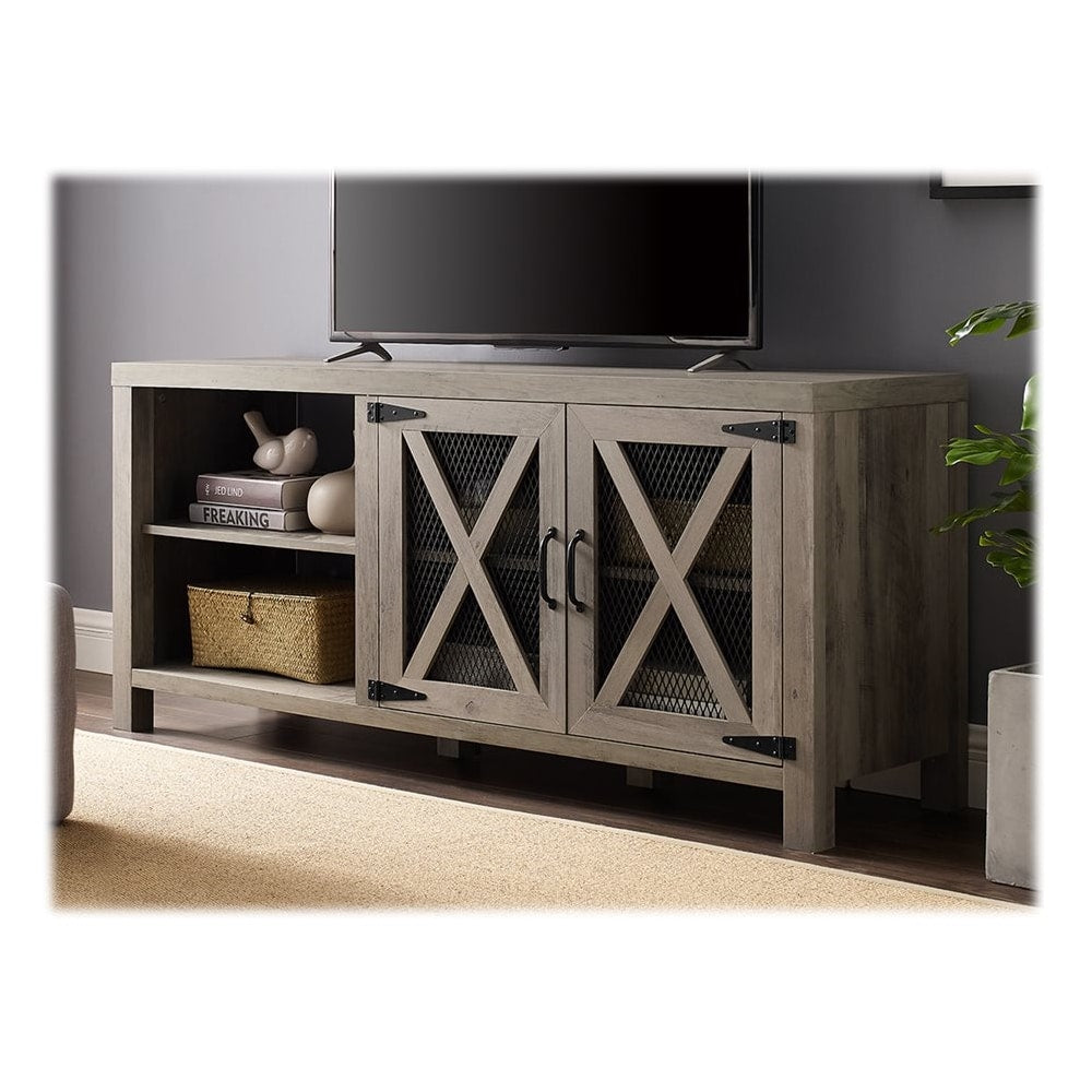 Walker Edison - TV Cabinet for Most Flat-Panel TVs Up to 64 - Gray Wash_6