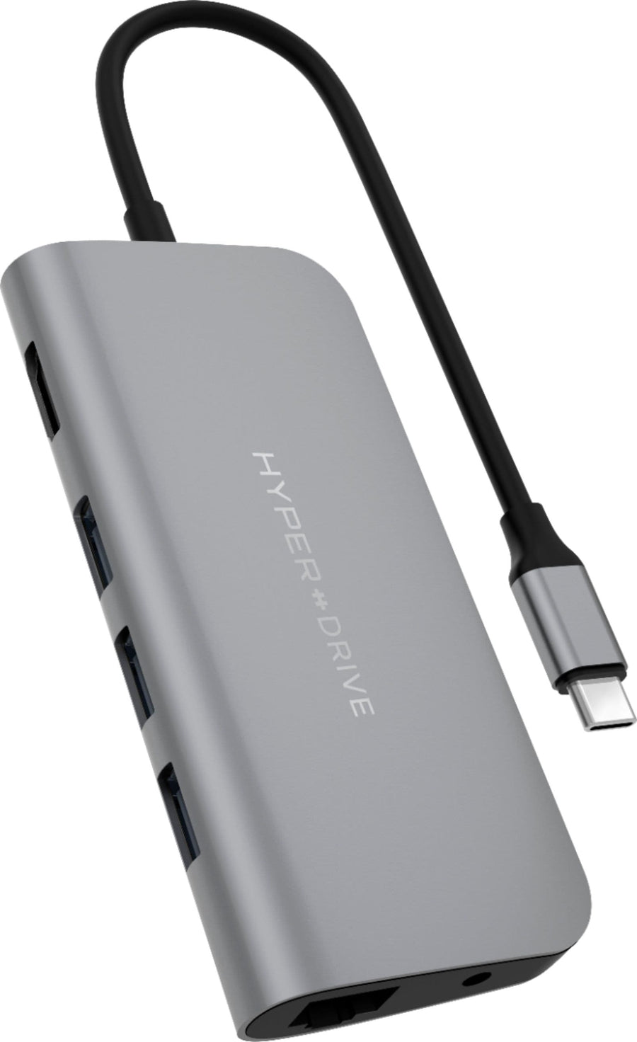 Hyper - HyperDrive 9-Port Universal USB-C Hub - USB-C Docking Station for Laptops - Space Gray_0