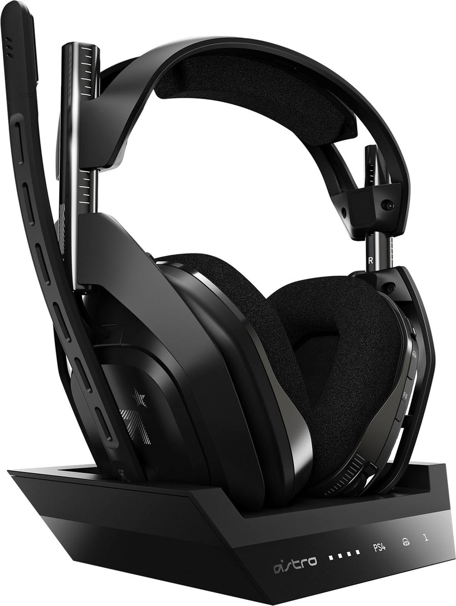 Astro Gaming - A50 Wireless Dolby Atmos Over-the-Ear Headphones for PlayStation 5 and PlayStation 4 with Base Station - Black_0
