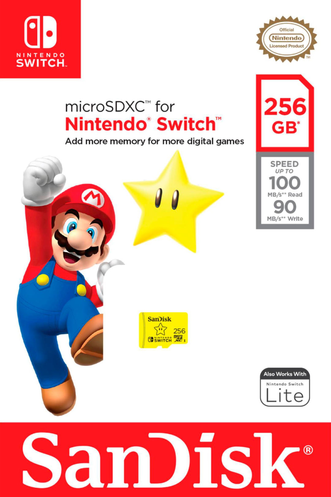 SanDisk - 256GB microSDXC UHS-I Memory Card for Nintendo Switch_1