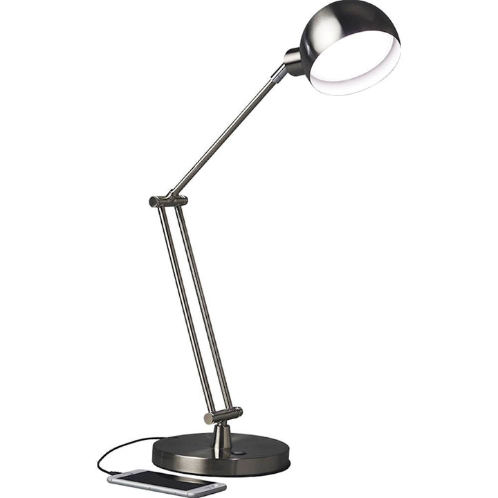 OttLite - Refine LED Desk Lamp with USB Port - Brushed Nickel_6