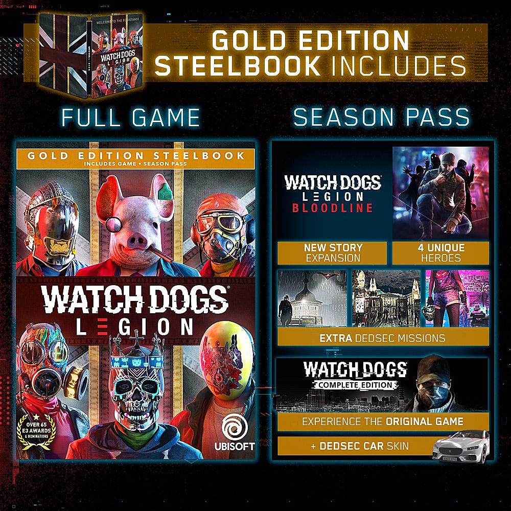 Watch Dogs: Legion Gold Edition SteelBook - PlayStation 4, PlayStation 5_3