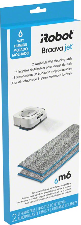 iRobot - Braava jet® m Series Washable Wet Mopping Pads (2-Pack) - Gray_1
