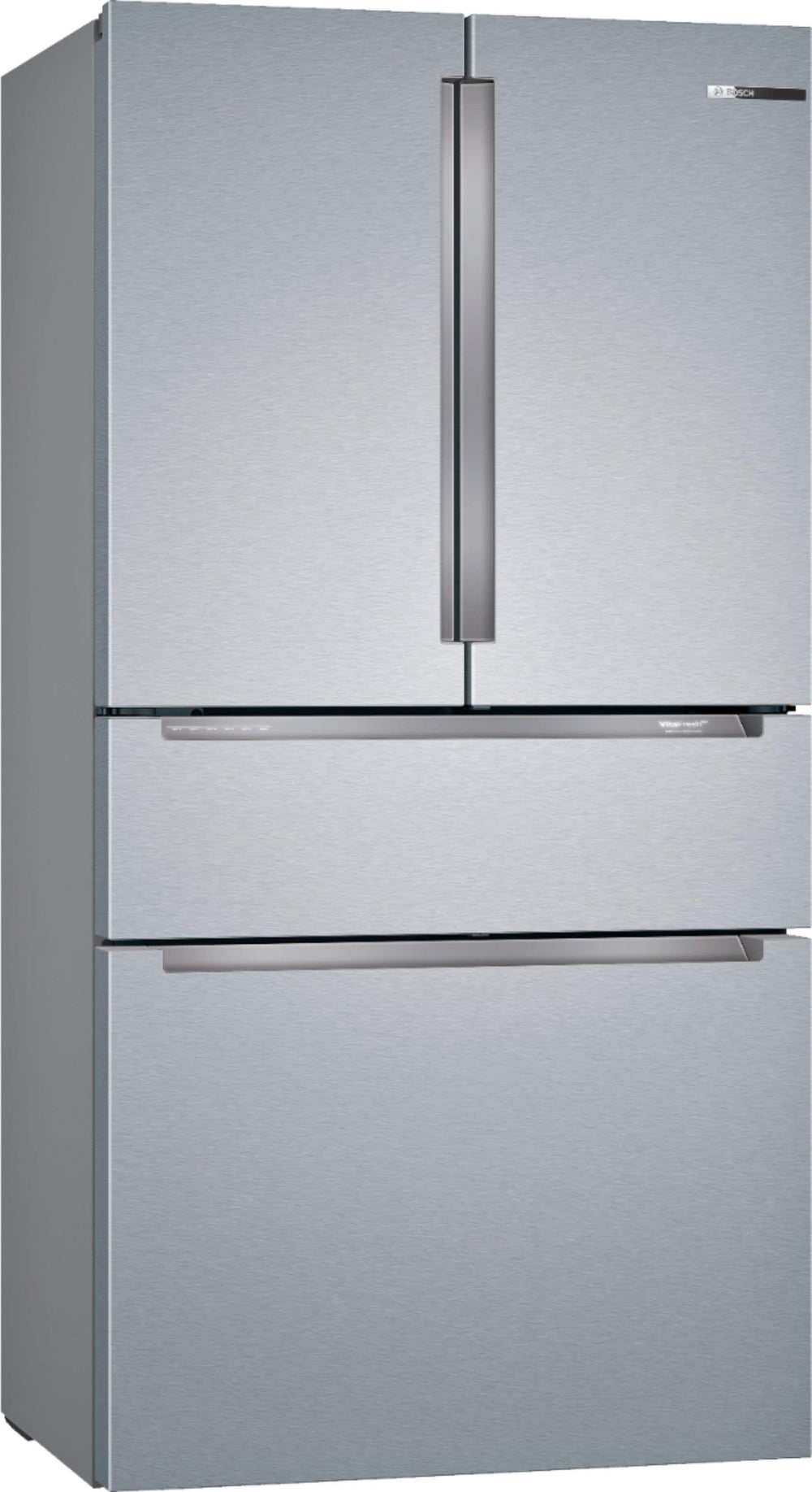 Bosch - 800 Series 20.5 Cu. Ft. 4-Door French Door Counter-Depth Smart Refrigerator - Stainless steel_1