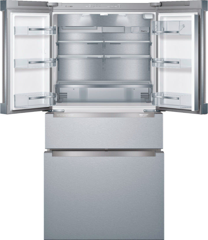 Bosch - 800 Series 20.5 Cu. Ft. 4-Door French Door Counter-Depth Smart Refrigerator - Stainless steel_18