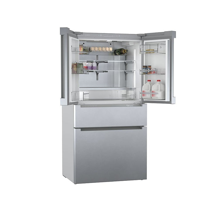 Bosch - 800 Series 20.5 Cu. Ft. 4-Door French Door Counter-Depth Smart Refrigerator - Stainless steel_16