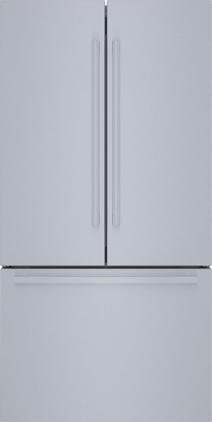 Bosch - 800 Series 21 Cu. Ft. French Door Counter-Depth Smart Refrigerator - Stainless steel_0