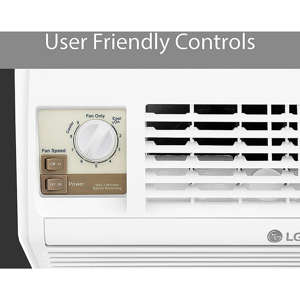 LG - 150 Sq. Ft. 5,000 BTU Window Air Conditioner - White_2