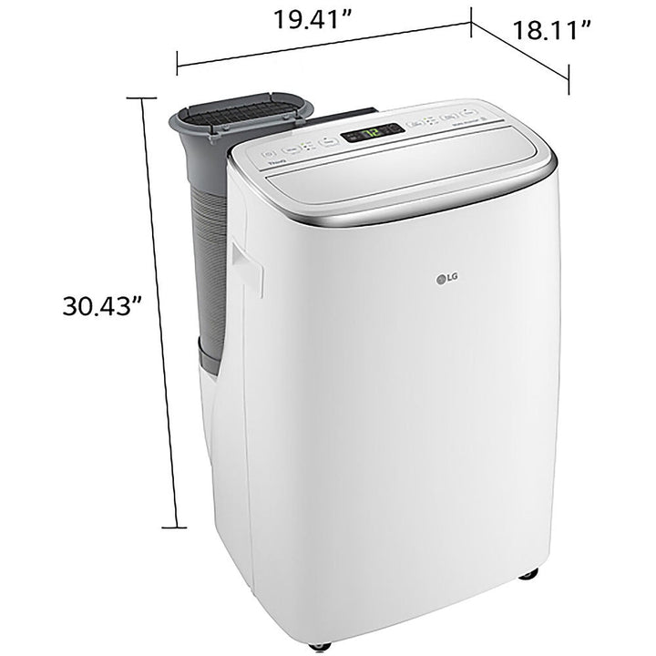 LG - 501 Sq. Ft. Smart Portable Air Conditioner - White_2