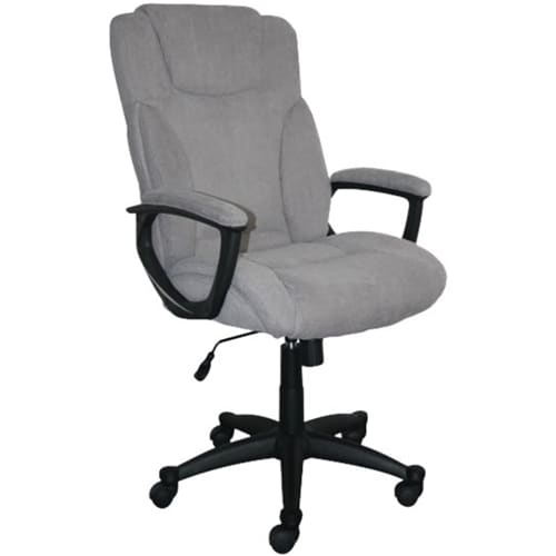 Serta - Hannah II 5-Pointed Star Microfiber Executive Chair - Gray_0