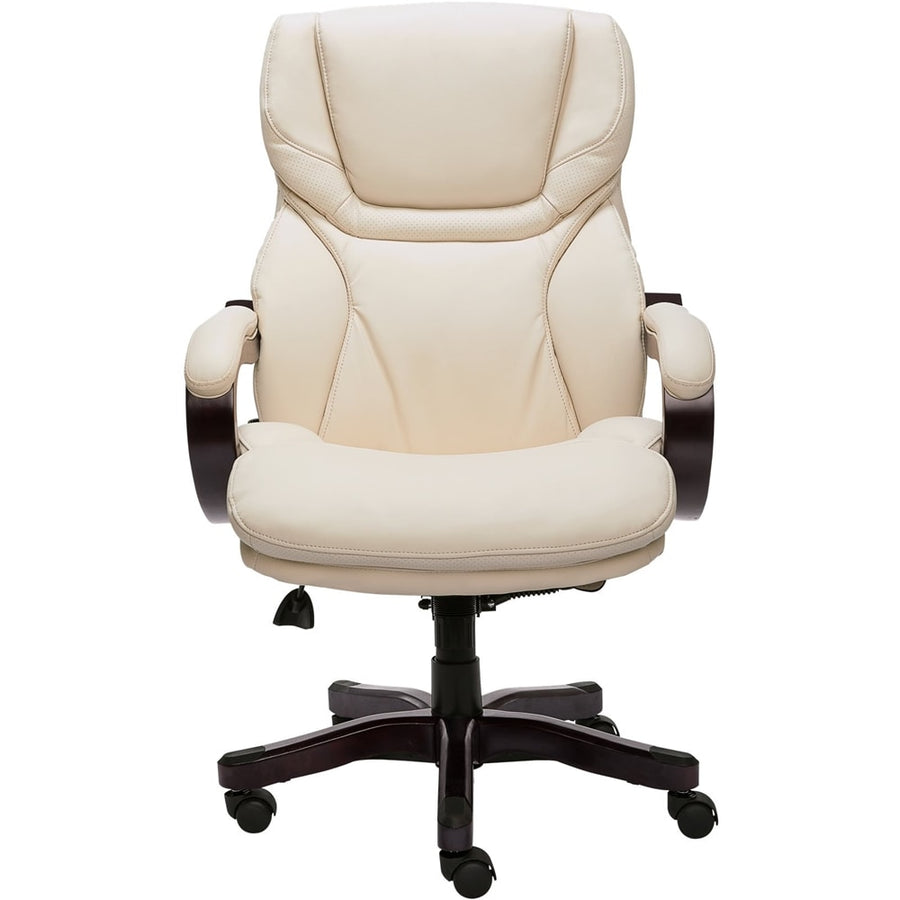 Serta - Big and Tall Bonded Leather Executive Chair - Ivory_0
