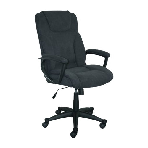 Serta - Hannah II 5-Pointed Star Microfiber Executive Chair - Black_0