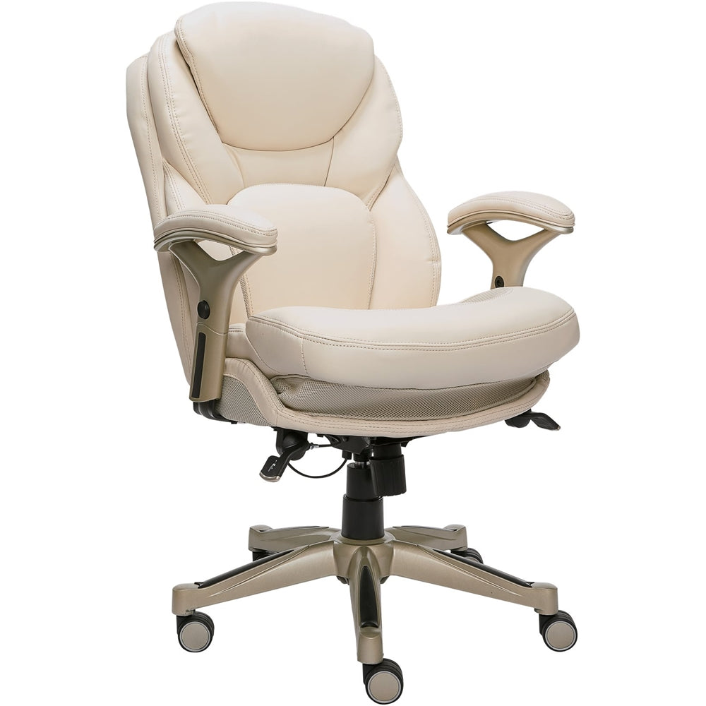 Serta - Works Bonded Leather Executive Chair - Ivory_1