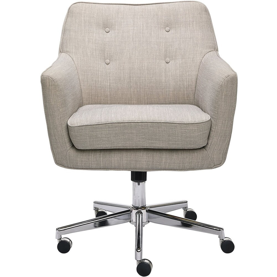 Serta - Ashland Fabric & Memory Foam Home Office Chair - Lure Light Gray_0