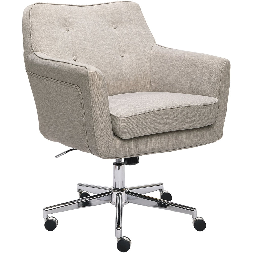 Serta - Ashland Fabric & Memory Foam Home Office Chair - Lure Light Gray_1