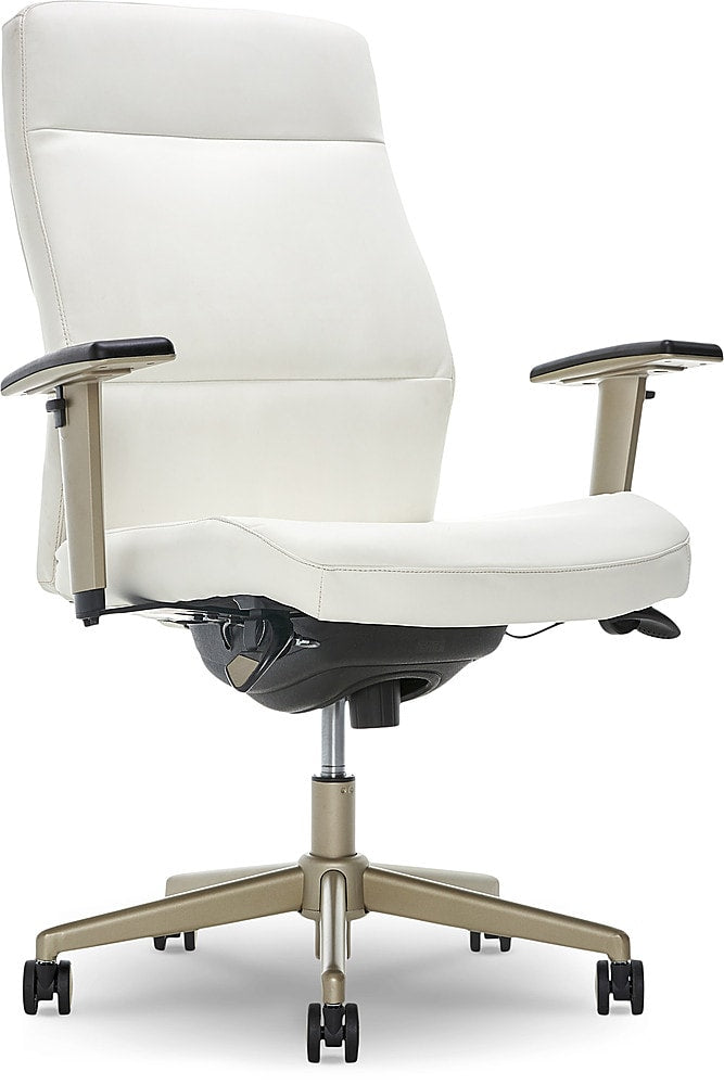 La-Z-Boy - Baylor Modern Bonded Leather Executive Chair - White_0