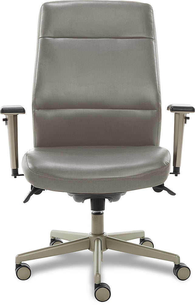 La-Z-Boy - Baylor Modern Bonded Leather Executive Chair - Gray_0