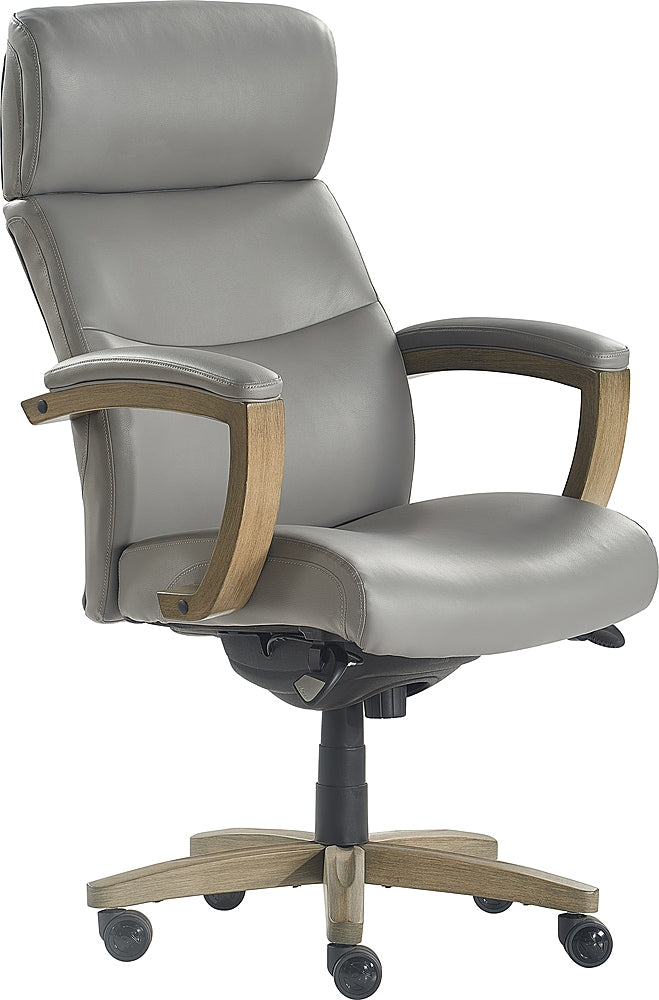 La-Z-Boy - Greyson Modern Faux Leather Executive Chair - Gray_1