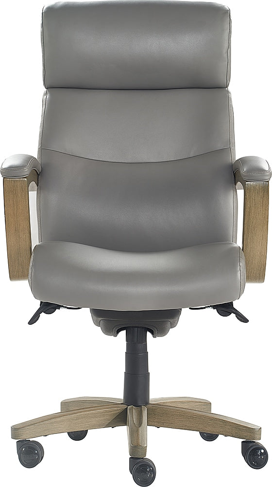 La-Z-Boy - Greyson Modern Faux Leather Executive Chair - Gray_0