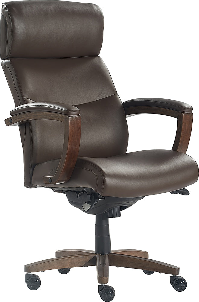 La-Z-Boy - Greyson Modern Faux Leather Executive Chair - Brown_1