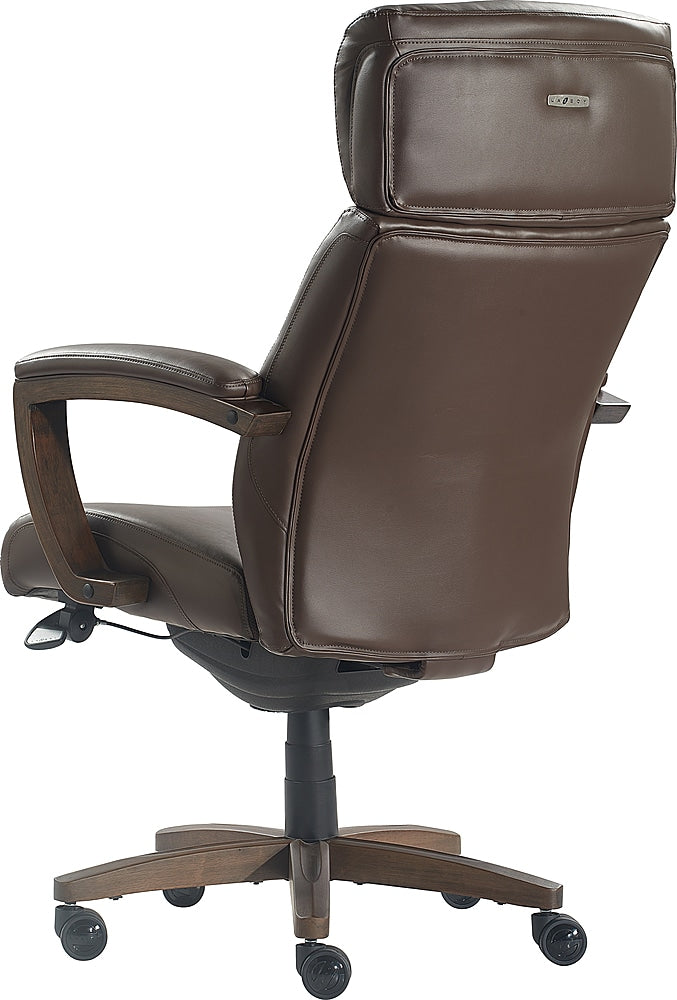 La-Z-Boy - Greyson Modern Faux Leather Executive Chair - Brown_10