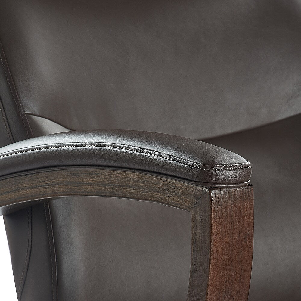 La-Z-Boy - Greyson Modern Faux Leather Executive Chair - Brown_9
