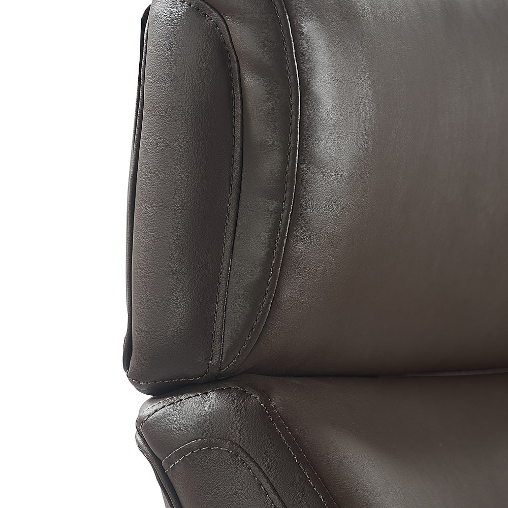 La-Z-Boy - Greyson Modern Faux Leather Executive Chair - Brown_6