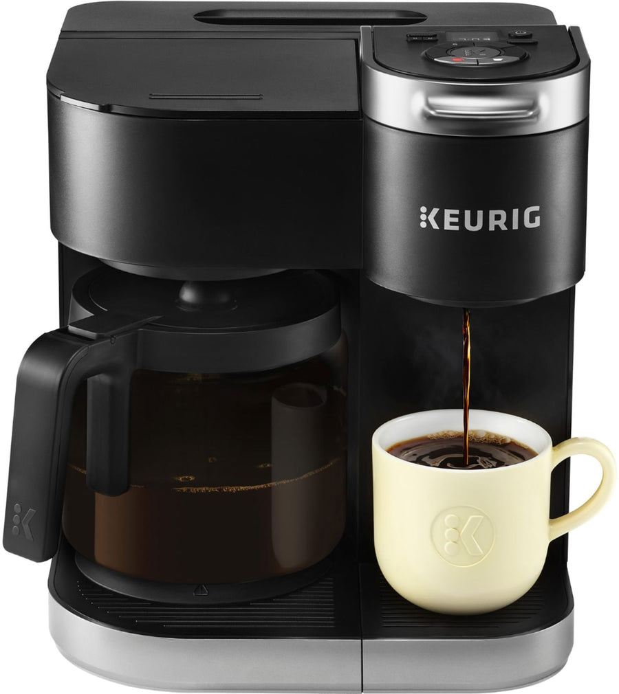 Keurig - K-Duo 12-Cup Coffee Maker and Single Serve K-Cup Brewer - Black_0
