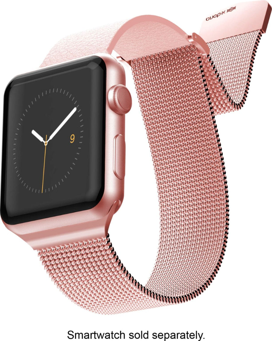 Raptic - Hybrid Mesh Watch Band for Apple Watch® 38mm, 40mm and Series 7, 41mm - Rose Gold_0