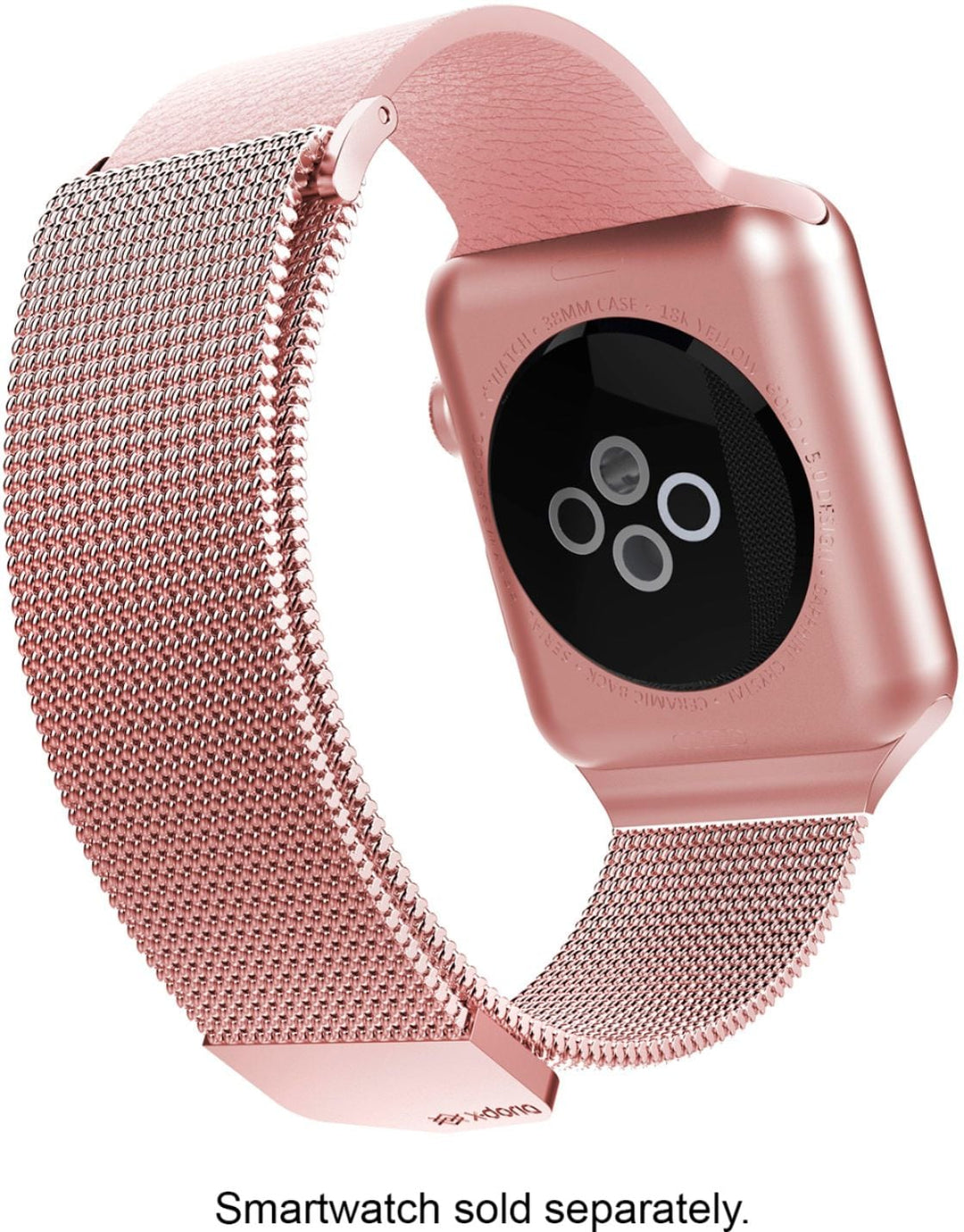 Raptic - Hybrid Mesh Watch Band for Apple Watch® 38mm, 40mm and Series 7, 41mm - Rose Gold_2
