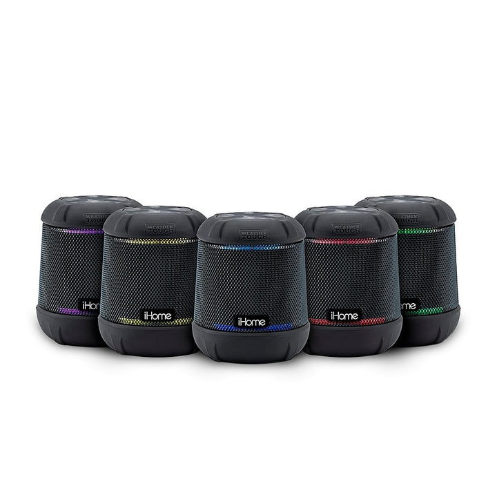 iHome - PlayTough L - Bluetooth Rechargeable Waterproof Portable Speaker with 20-Hour Mega Battery and Color Changing Lighting - Black_8