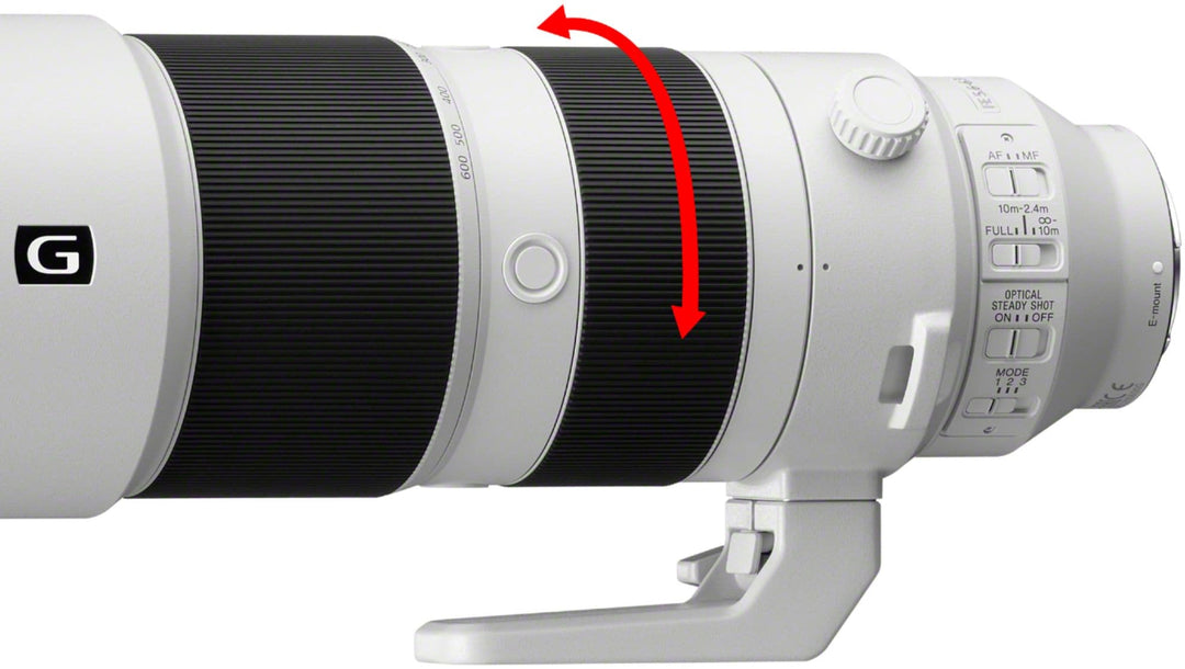 Sony - 200-600mm f/5.6-6.3 G OSS Optical Telephoto Zoom Lens - White/Black_6